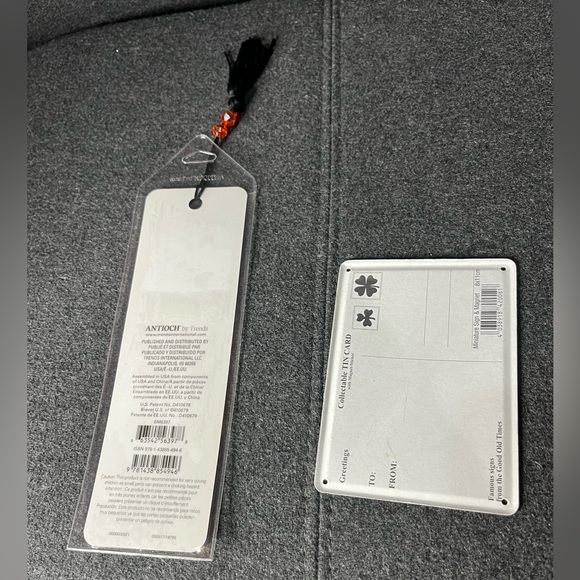 Tin card an book mark -women - Picture 2 of 3